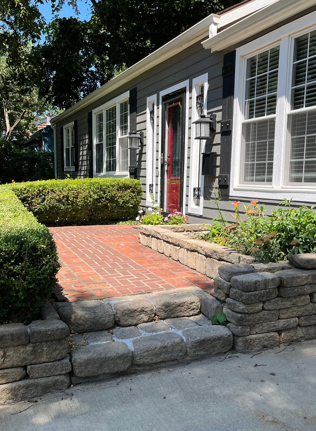 Before covered front porch